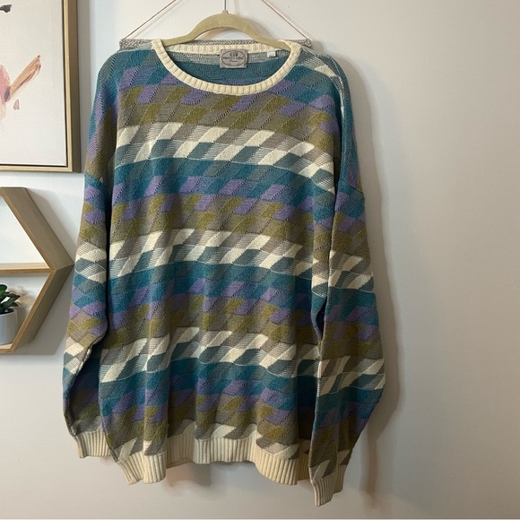 Pronto- Uomo Men's Multicolor Sweater 2XL - Picture 1 of 7